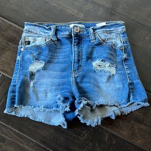 KanCan High Waisted Denim Shorts - Size Medium